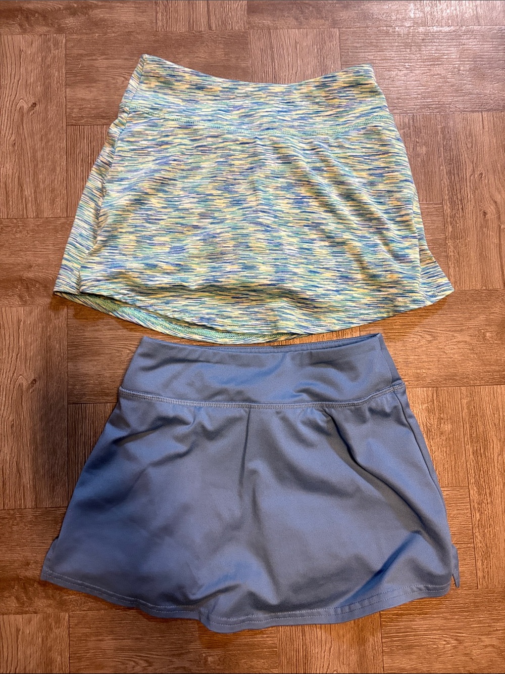 DSG Multicolor Space-Dye Skirt & Light Blue Skort Set